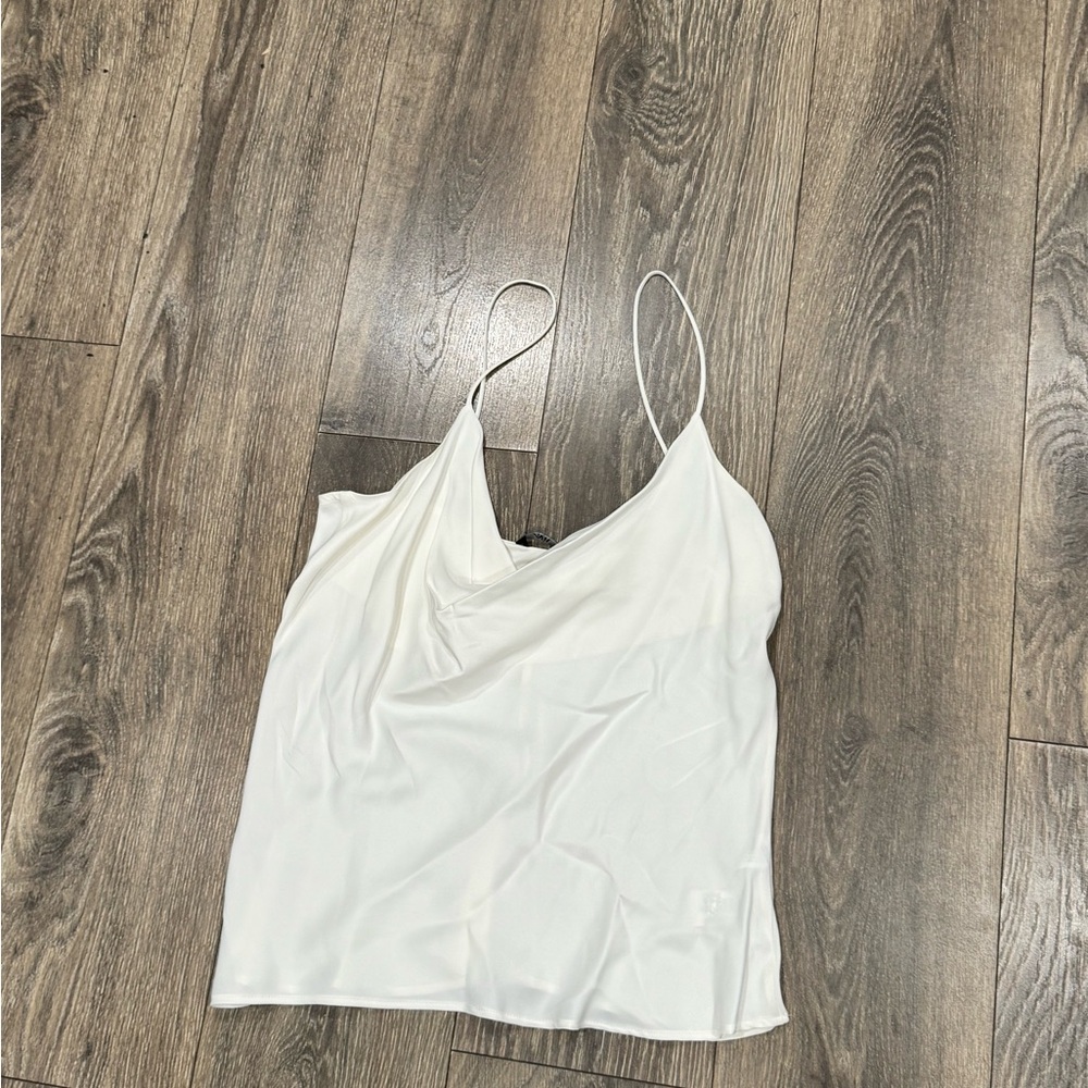 Zara White Camisole Top